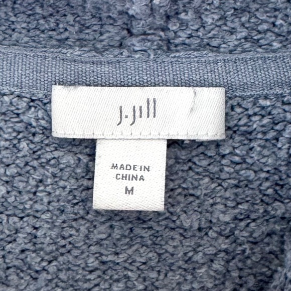 J.Jill Blue Knit Cowl Neck‎ Sweater - Picture 8 of 9
